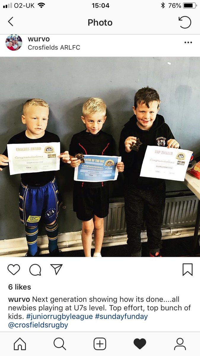 Hoggmeister7's tweet photo. Tough game today against older boys; top effort again from the 3 newbies! #crosfields #rugbyleague #playeroftheday https://t.co/3BojswWByK