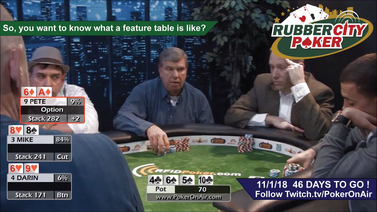 Catch Live Poker Action on Twitch.tv/pokeronair re-starting on 11/1! Mark your calendar and share on your timeline with friends!