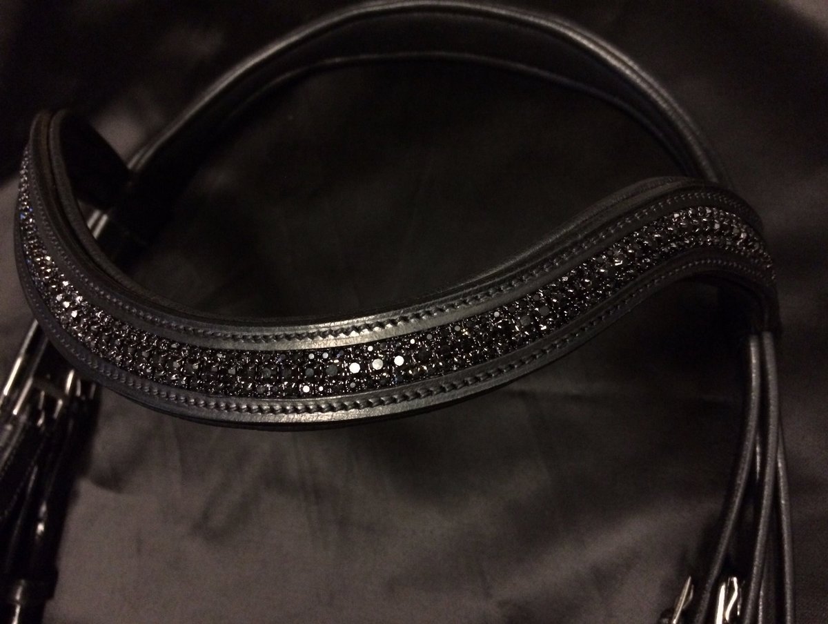 StampedeEq's tweet photo. Pls RT thanks 😀 Love the colour black crystal #ebony #classic #style #EquineHour #poniemadmollie #DayGee #247equestrian https://t.co/Bak512ioXM