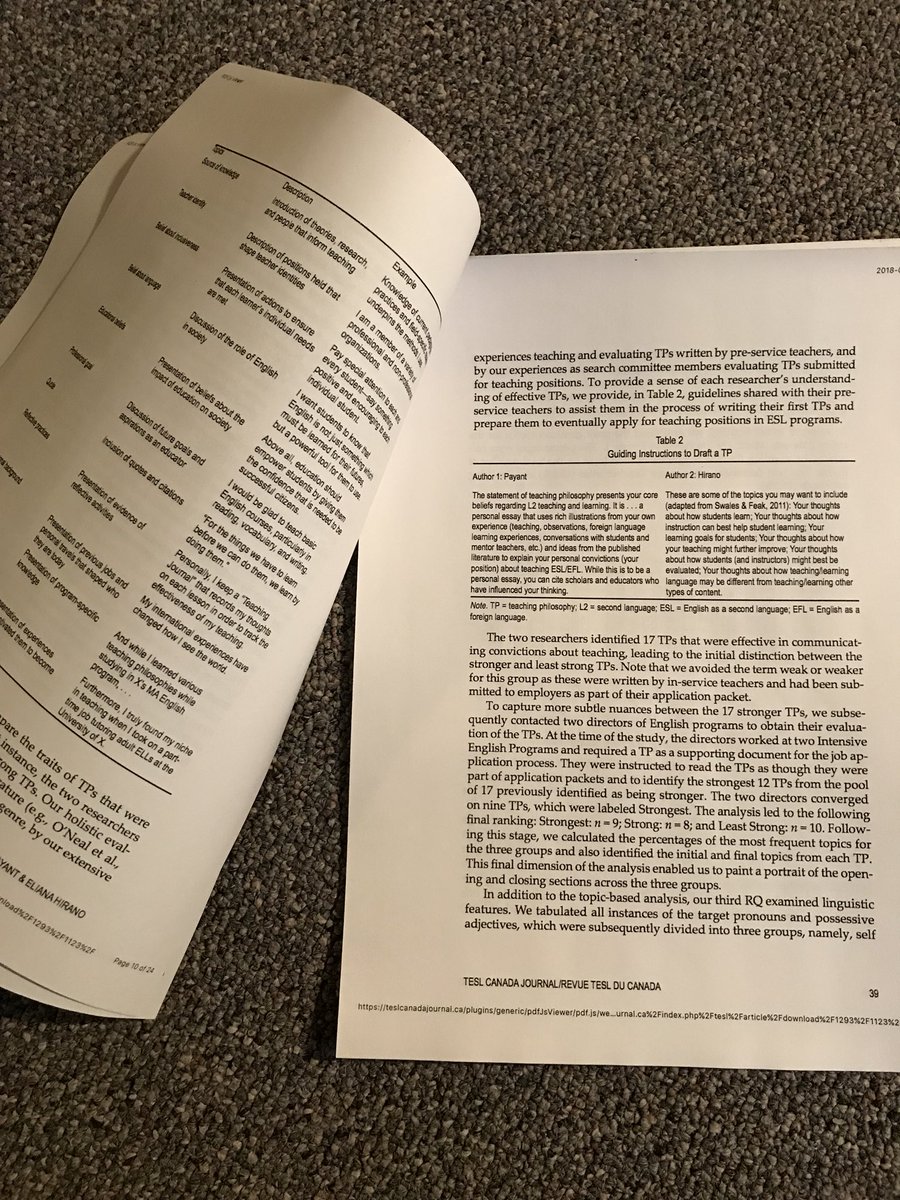 Thanks again, Scott! I first thought I would read Payant &amp; Hirano’s (TCJ 2018) online today but after reading the abstract and the first few paragraphs, I changed my mind, and as a result, I just printed off the article to read it today as I get time! <a href="/scottroydouglas/">Scott Douglas / スコット ダグラス</a> <a href="/TESLCanada/">TESL Canada</a>
