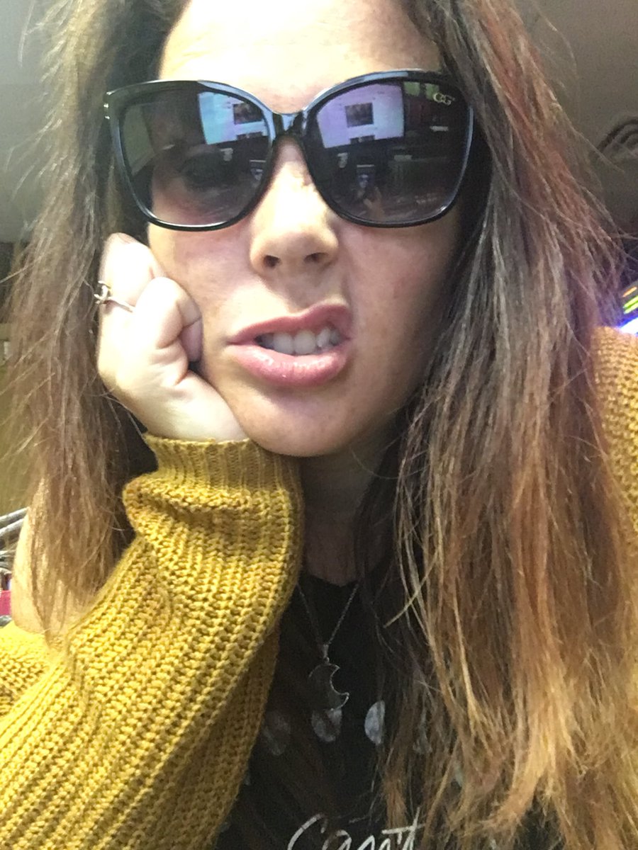 TheKimScott's tweet photo. It’s a sunglasses inside kind of day. The hangover is real. But good news! The hangover brunch is coming up at 11AM! Unplugged/acoustic tracks for the next 2 hrs! Come chill with me and bring lots of H20.... argh! #hungoverbrunch #thehangover #sundayfunday #chillax #newrock89x https://t.co/pex6rKpSyq