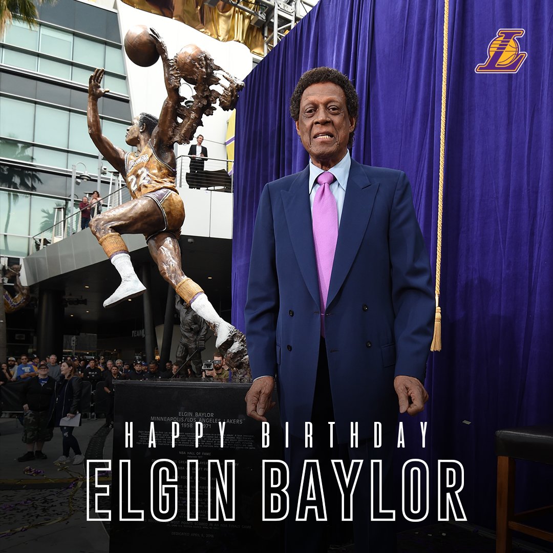 Happy Birthday to legend Elgin Baylor!    