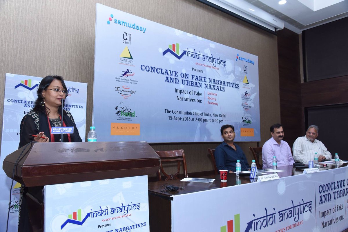 sumitragoenka's tweet photo. Addressed an august gathering on the Subject of #FakeNarratives and how does it Affect the Indian Armed forces at @ccoi_1947 ,New Delhi. 
Spoke about this subject from the HR angle, how controlling of mind is the new war. @majorgauravarya @BholaNath_BSF @pavanduggal @vinitgoenka https://t.co/twQslKnEBX