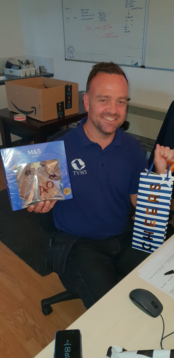 TvwsNeil's tweet photo. Big happy 40th Birthday to Dan @danjohnconstant have a great day from all at TVWS #legionella #watertreatment #happydays #birthdayboy https://t.co/5XHS0Y0Vvv