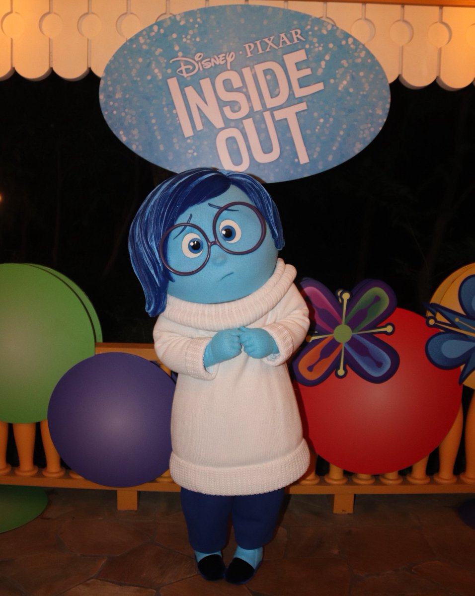 We know things seem sad right now but don't worry #HongKongDisneyland we are sure plenty of sunshine will be heading your way soon! #HKDL #Sadness #InsideOut #MASummerParty #MagicAccess #Pixar #カナシミ