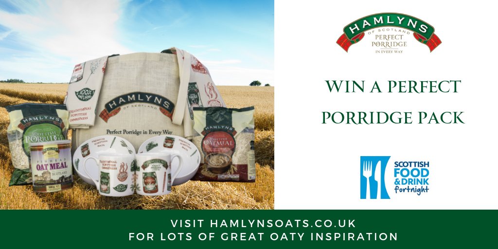 We have a great competition for the final day of #ScotFoodFort. Simply #follow us and #retweet for your chance to #win a Perfect Porridge Pack worth £70. Two winners from our Twitter competition will be chosen at random on 21/9.