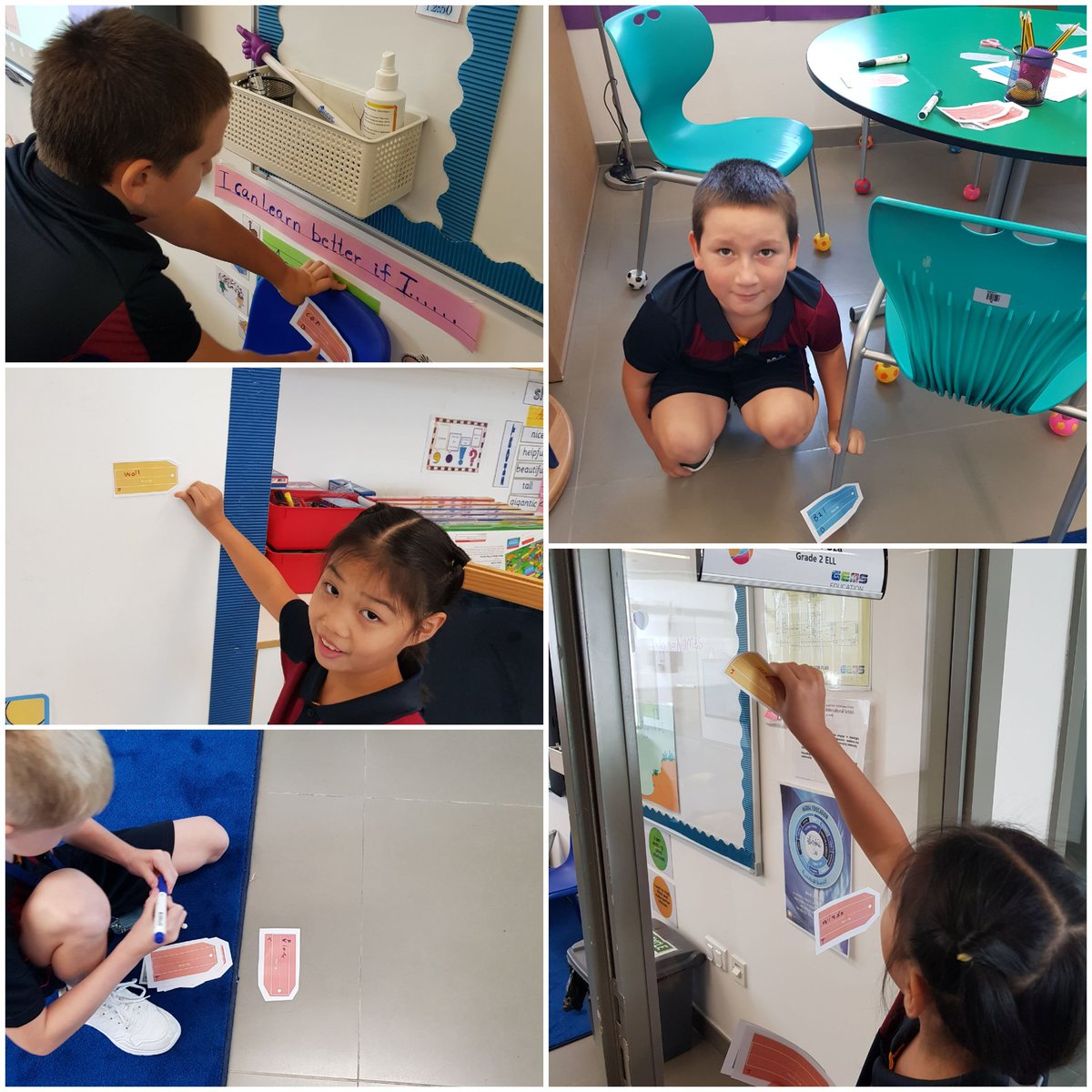 kairavioza's tweet image. Let&apos;s play Tag! ELL students tagging as many naming words as they can. #weareknowledgeable #WeRGIS