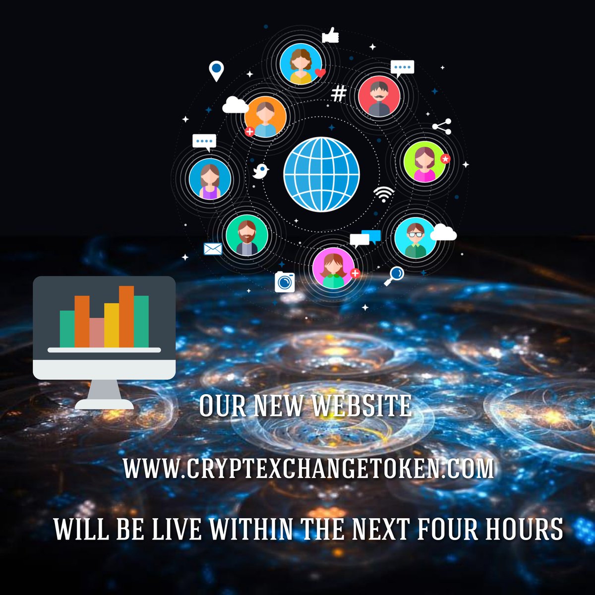 Crypt Exchange Community:

🔥🔥GREAT NEWS🔥🔥

CRYPT EXCHANGE NEW WEBSITE WILL BE LIVE WITHIN THE NEXT FOUR HOURS. 

WEBSITE DOMAIN:
cryptexchangetoken.com

WAIT FOR MORE GREAT NEWS. 

#BLOCKCHAIN #CRYPTEXCHANGE #CRYPT #CRYPTOCURRENCY #AIRDROPALERT #SELFDROP #ICOs #TOKEN