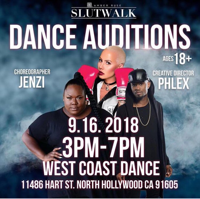 2 pic. Don’t forget, Today! I’m having a model call at 12pm and dance audition at 3pm for my annual SlutWalk