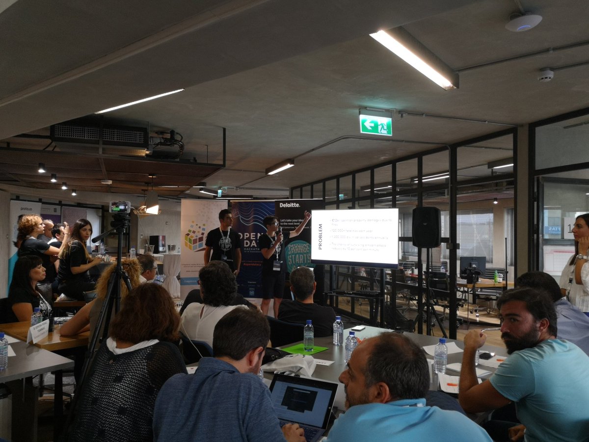 disruptcyprus's tweet photo. The Extinguishers, an optimisation tool for #Cyprus calculating response time and identifying which  fire station should respond first. A team of 17 years old building #socialimpact solutions with #opendata
#opendatacy #hackathon @OpenDataCy @hackcyprus #hackcyprus #disruptcyprus https://t.co/8xuhGxereq
