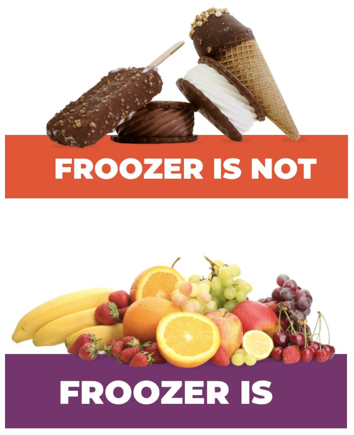 ALL WE SAY IS NO, NO, NO. Yes! #Froozer is the first product made with 100% whole fruit plus NO purees, NO added juice, NO water, and NO added sugar. JUST NO! #Health #Healthy #GoodEats #Kids #Fruits #Snacks #NoSugar
