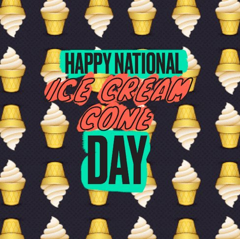 SpringSproutDDS's tweet image. Saturday, Sept. 22, is National Ice Cream Cone Day. Celebrate with a scoop of your favorite flavor but don't forget to brush after!