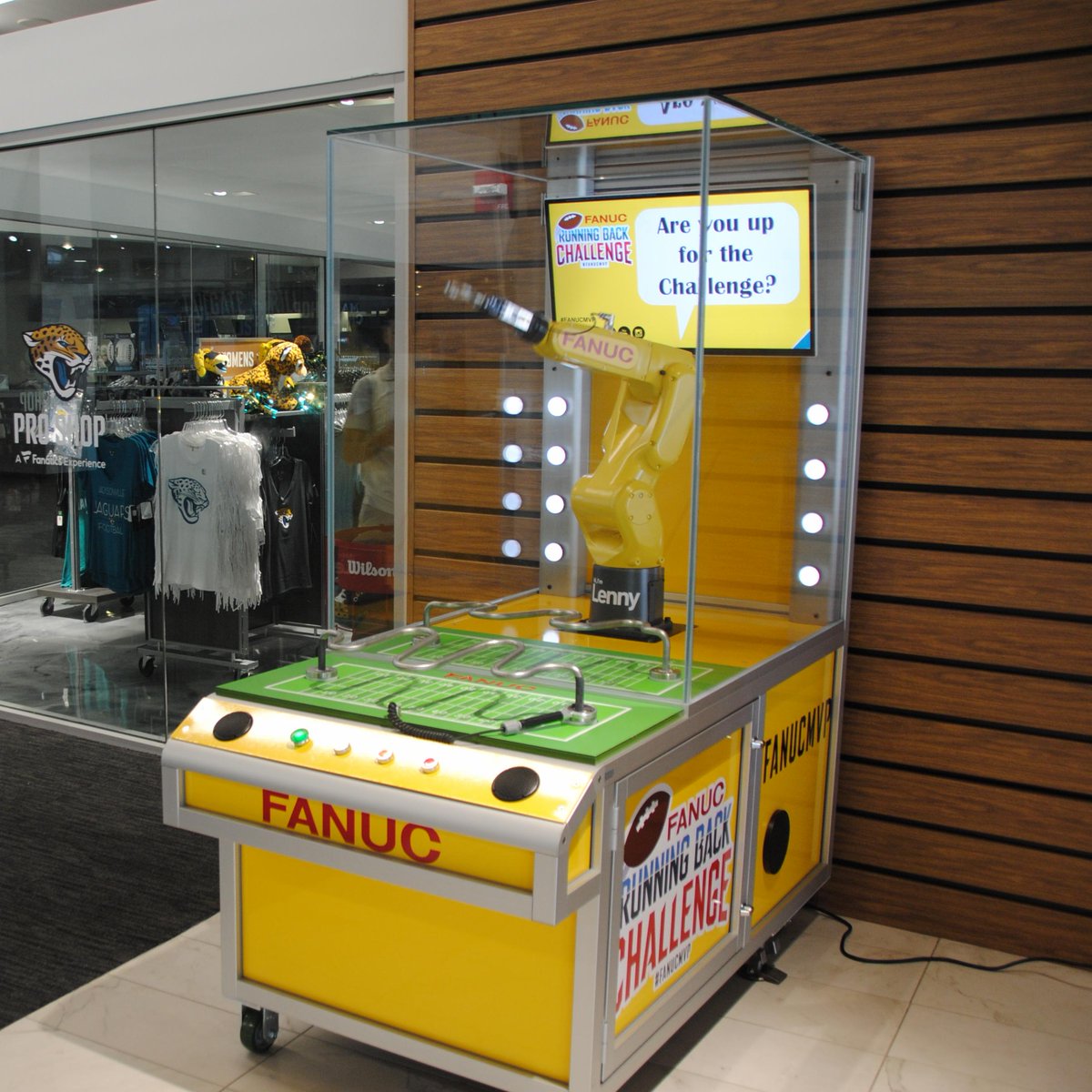 FANUCAmerica's tweet image. Noticing yellow amidst all the teal and white at the @TIAABankField for the @Jaguars first home game? @FANUCAmerica robots will be present all season long. Don’t miss your opportunity to see one (or all) up close! 
#DUUUVAL #JAXvsNEP #FANUCMVP