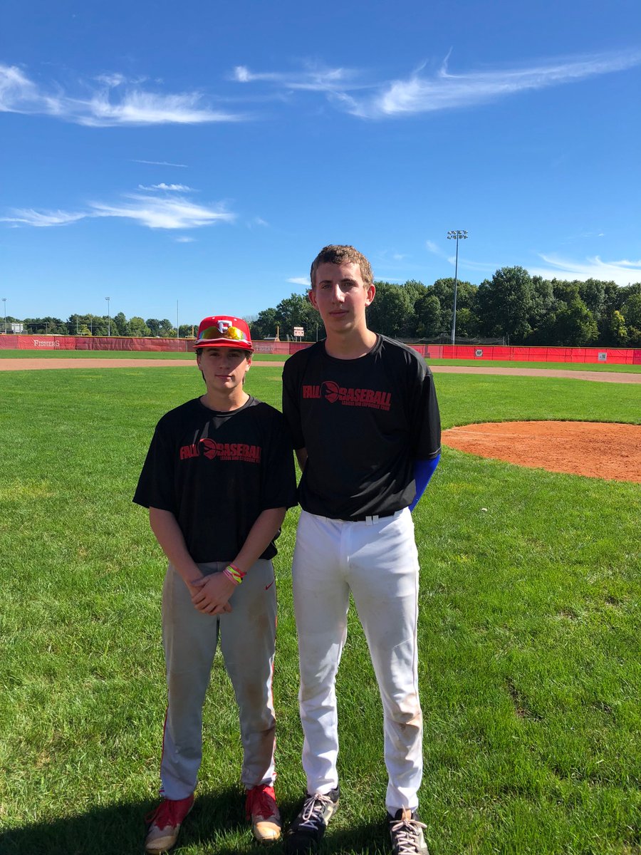HSFBL's tweet photo. Indy North League Players of the Game:

Zac Humphrey
2B, '20
Fishers HS
@TigerBaseball17
6k 

Dan Larimer
1B, '20
Central Christian Academy
1 rbi to break no hitter. Lost 3-1 bulldogs vs cards https://t.co/JE7UB0Dm2Y