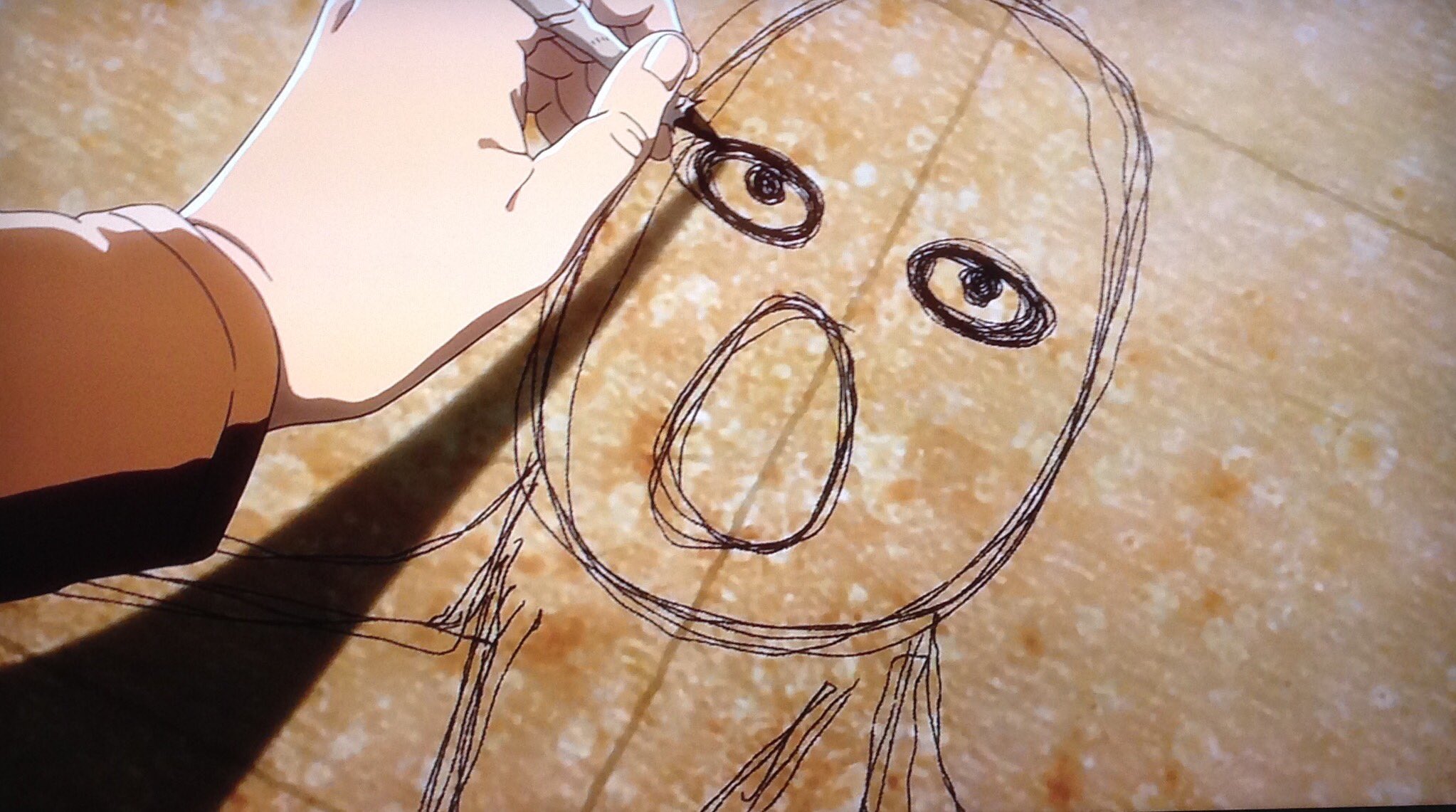 すまき エルヴィンの絵 皆さんのツイート見てると下手だとかひどいなとかが多いですね苦笑 ですが思い出してほしいです エルヴィンは右腕を噛み千切られて左で描くしかないのです これで上手な方が天才的過ぎませんか 進撃の巨人 エルヴィン