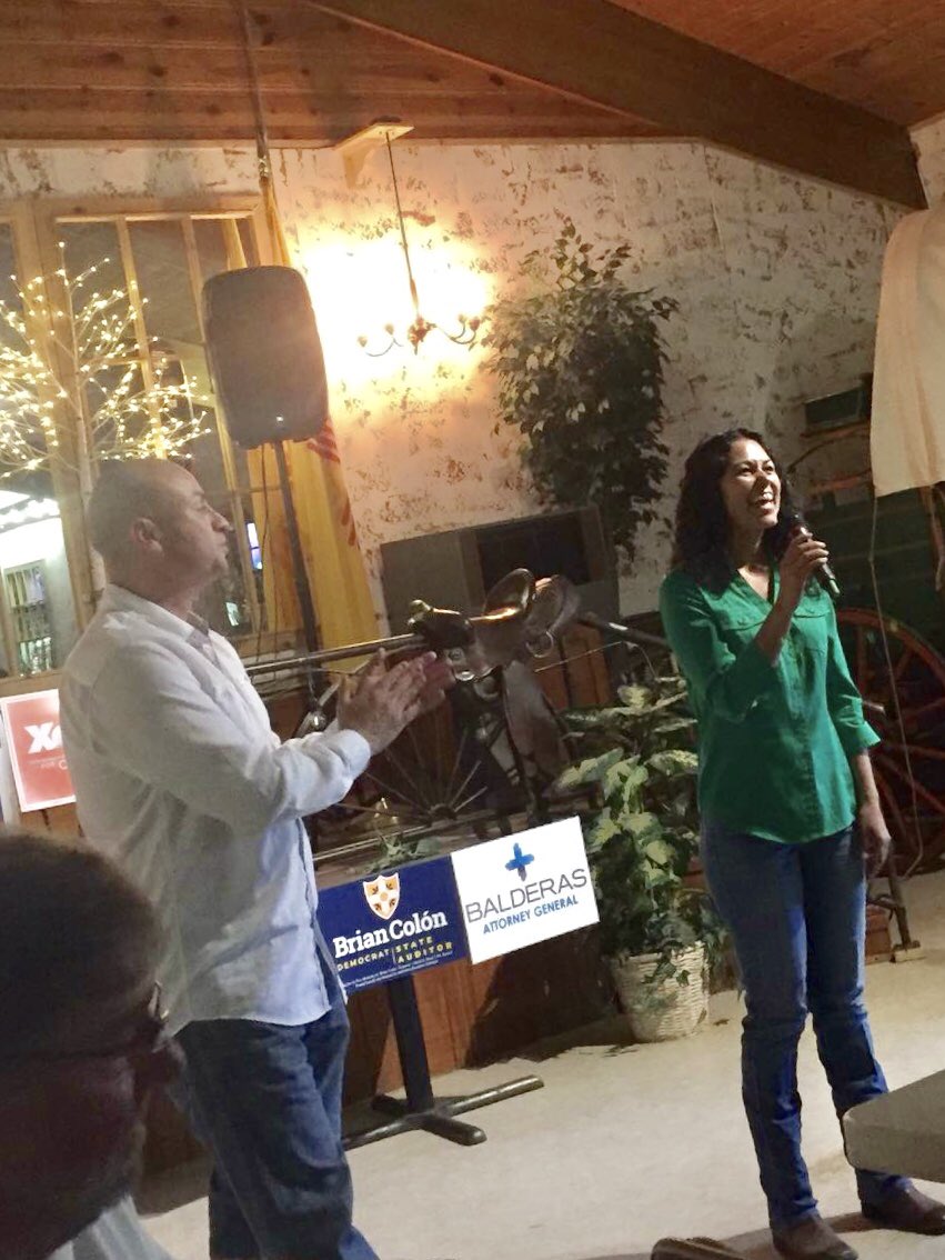 Brian_Colon's tweet photo. Thank you @vc_democrats and friends for coming out for @XochforCongress @HectorBalderas and #ColonForAuditor today! #BlueWave2018 #grateful https://t.co/eYxLlK124c