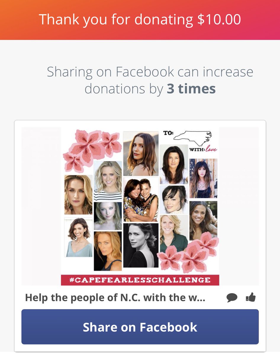 halseyftpeyton's tweet image. just donated a little something, it’s not much but i wanted to help cuz wilmington and oth will always have a special place in my heart.❤️ #CapeFearlessChallenge @HilarieBurton @BethanyJoyLenz @ThisIsLafferty @ChadMMurray @katevoegele @TheRealShantel @SophiaBush @antwon_tanner