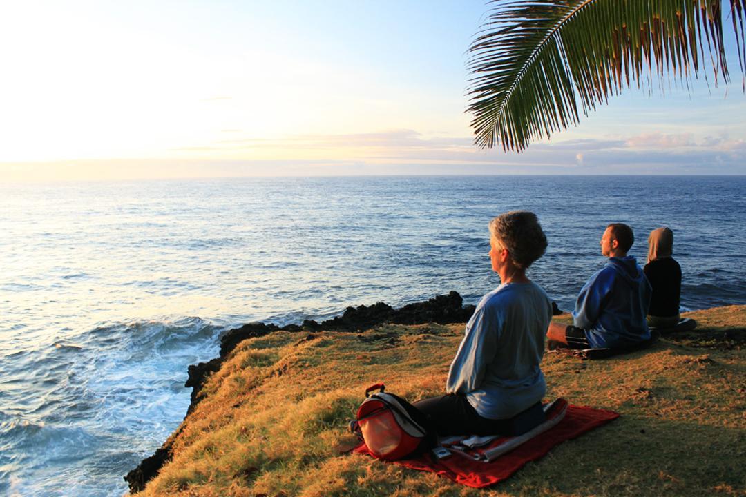 gohawaiica's tweet photo. Beachside morning meditation and calming ocean waves will be sure to #InspireAloha within your mind. https://t.co/yaHtwIldk2