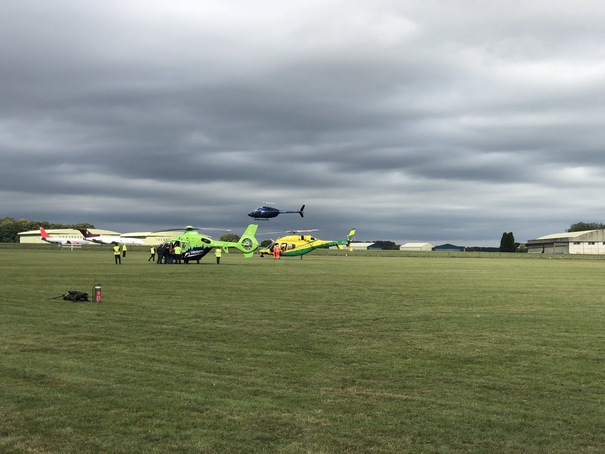 Just a few from today’s #emergencyservicesshow. @swasFT @GWAAC @WiltsAirAmbu and a beautiful old @stjohnambulance vehicle. Had a fantastic day! #team999