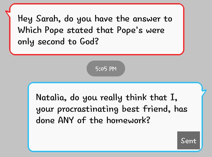 I've known her since kindergarten yet she still knows nothing about me