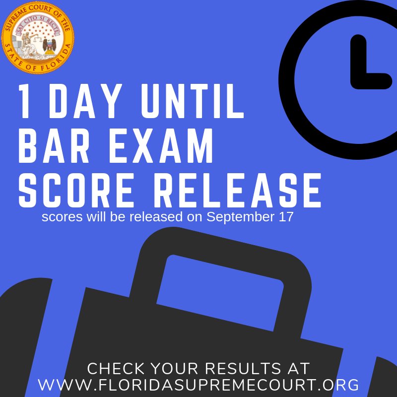 FloridaSupremeCourt on Twitter "Florida Bar Exam results will be posted on the Florida Supreme