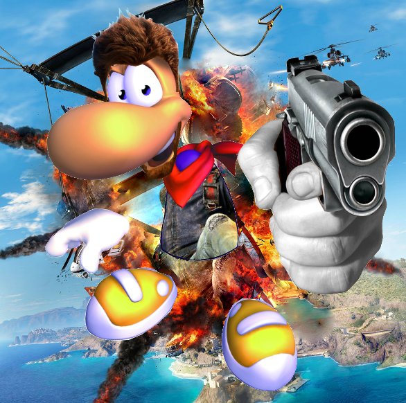 GunRayman's tweet photo. #rayman #gun #just_cause https://t.co/Xspw1cn68g