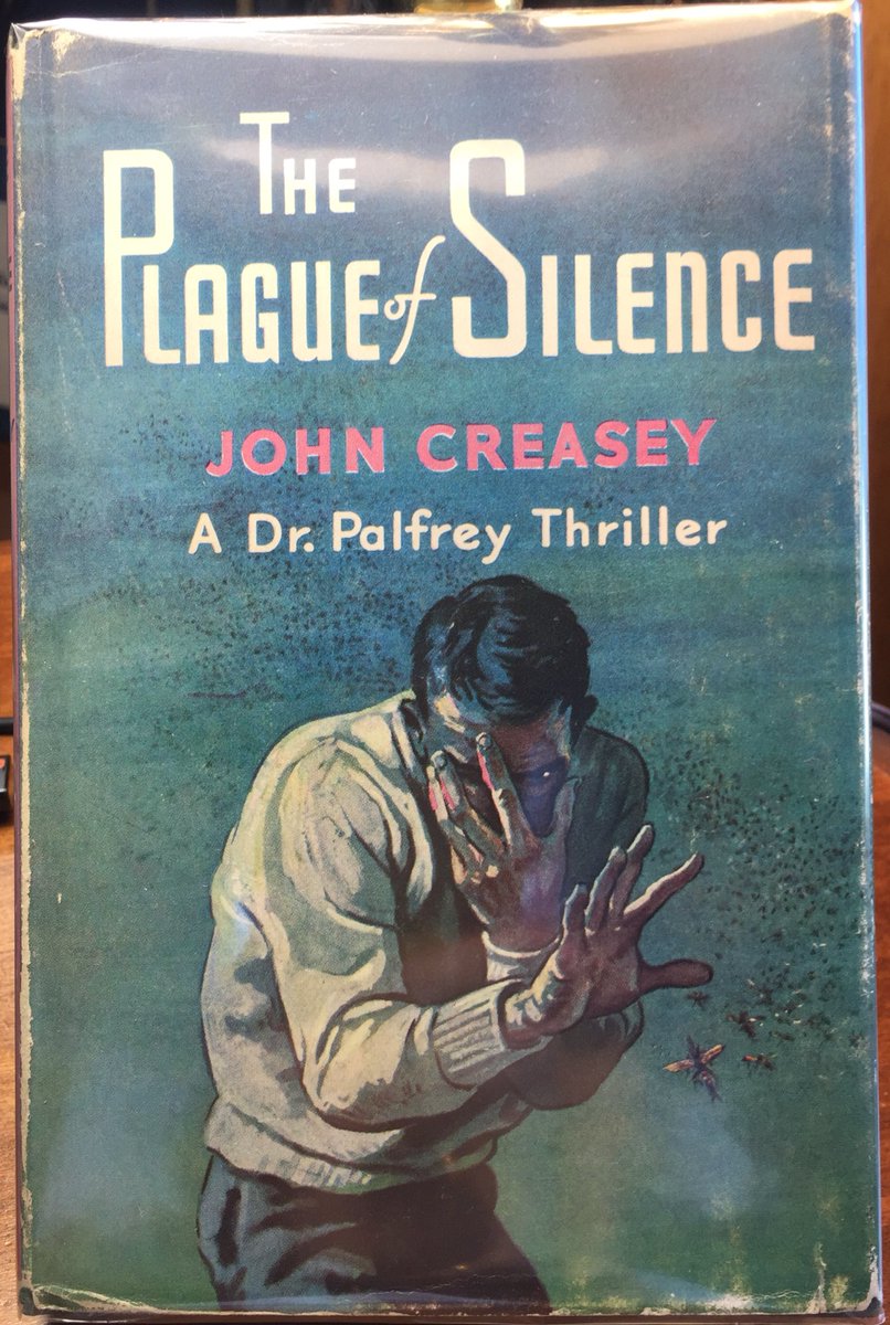 JAStokesNJ's tweet photo. Looks like they have taken to wing yet again, most recently across the channel in England 

- 1958, cover artist unknown  (another victim?) 
- @DamienKempf ‘s year 864, locusts in Gaul #BookofMiracles https://t.co/B8PFmt9Viy