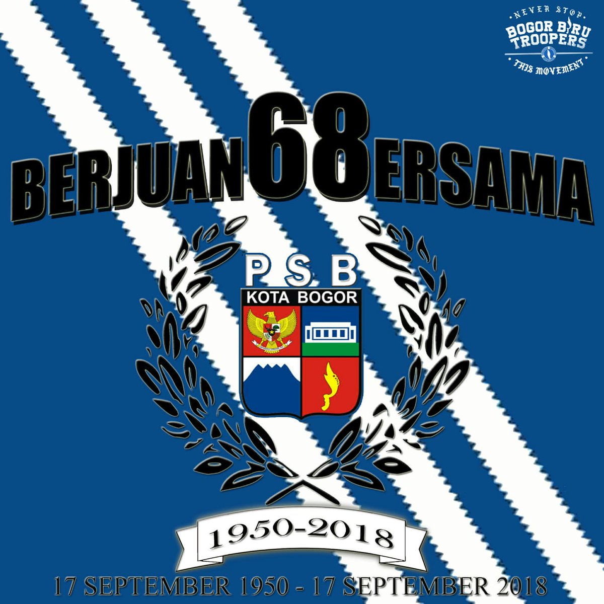 Selamat hari jadi PSB BOGOR yang ke 68th. Semoga bisa lekas membaik dan jadi kebanggaan warga kota Bogor kembali. PSB SELAMANYA 
#PSBbogor68th #berjuan68ersama