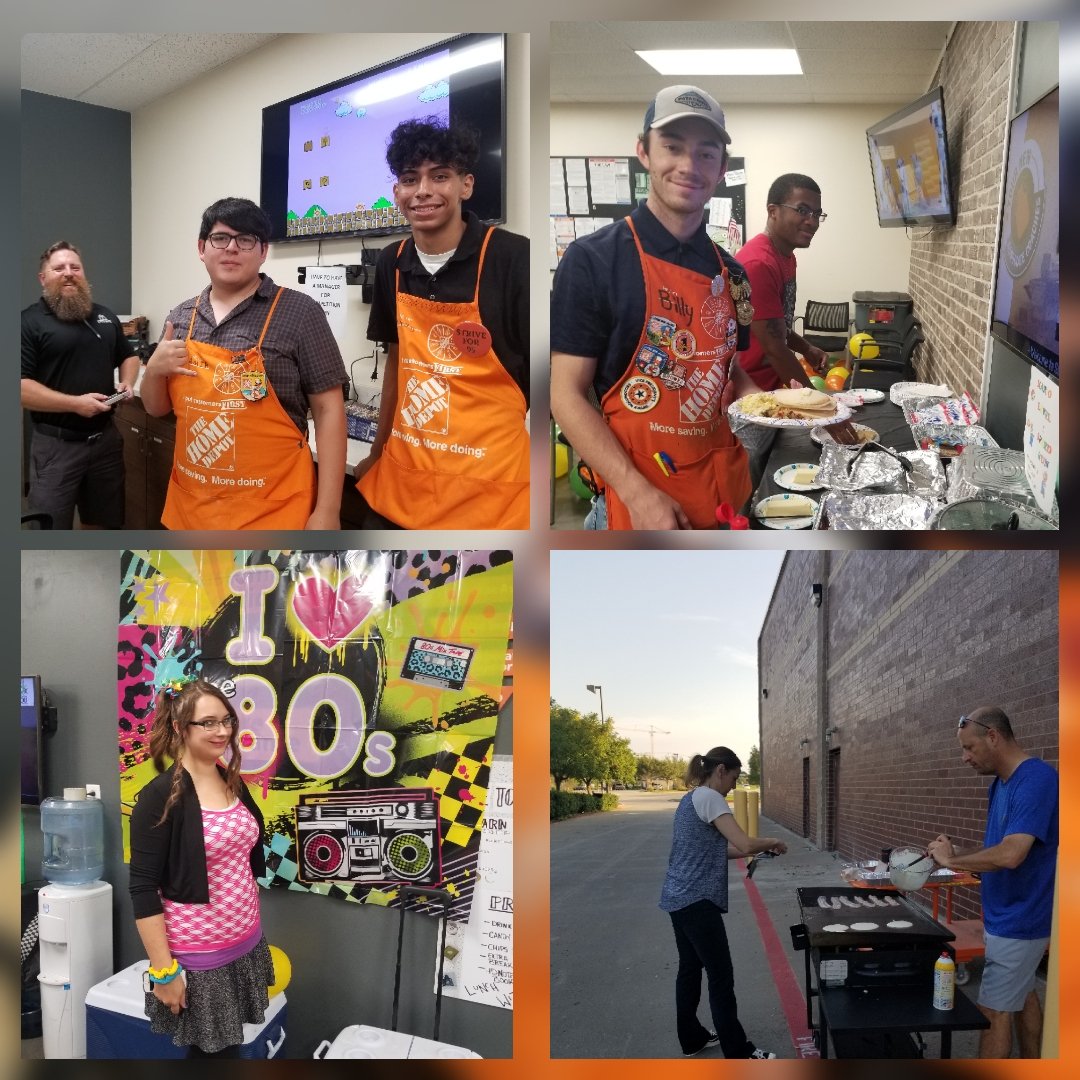 mowaisman's tweet photo. Last day of our 80s weekend!! Breakfast for our wonderful associates and even @cfieldstuffshed joined in the fun!! @paul_ganz @SMaurice2 @Brad_Brashear @phillipickes https://t.co/ZBjWCwnYrX