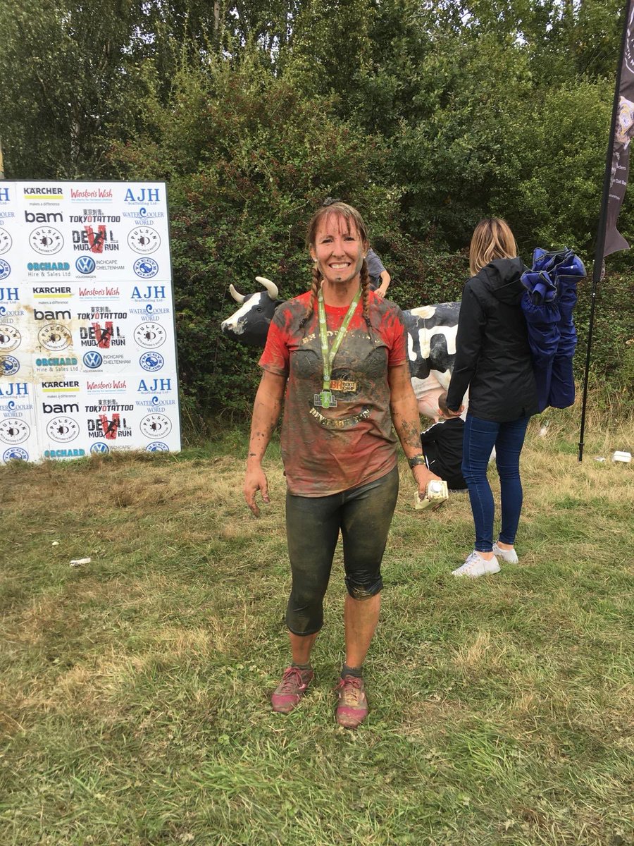 Emmjones80's tweet photo. I wanna do it again #devilmudrun #notmanybruises https://t.co/4FIHyYwU7Z