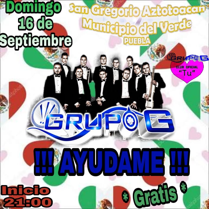 alma_bar1's tweet photo. 📢📢 ATENCION 📢📢
Hoy llega para ti.....
@GrupoGforever * a* 
#SANGREGORIOAZTOTOACAN
#MUNICIPIODELVERDE PUEBLA
🔔Con sus ÉXITOS 🔔
🎵 AYUDAME
🎵 TU 
🎵 CORTAME LAS VENAS
!!! NO TE LO PIERDAS !!! 
Que viva la Cumbia 🕺💃
@ClubTuOficial1 https://t.co/LJNIrZBiWD
