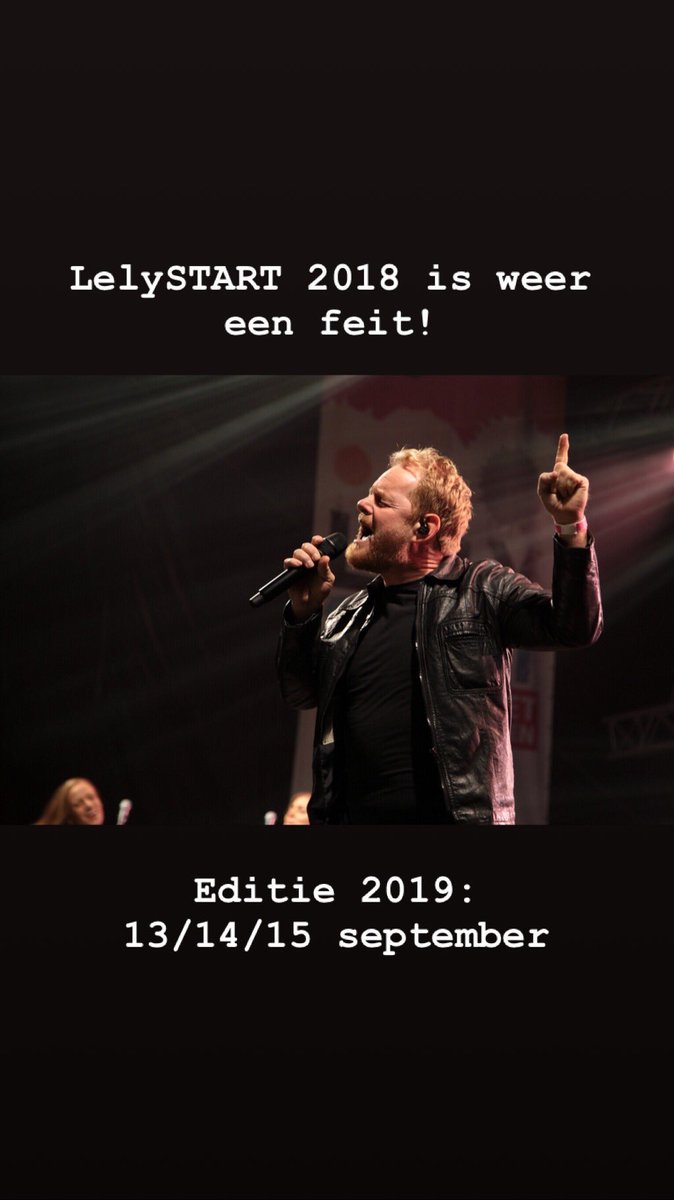 Dank jullie wel voor dit top weekend #Lelystad op naar editie 2019 op 13, 14 en 15 september!
