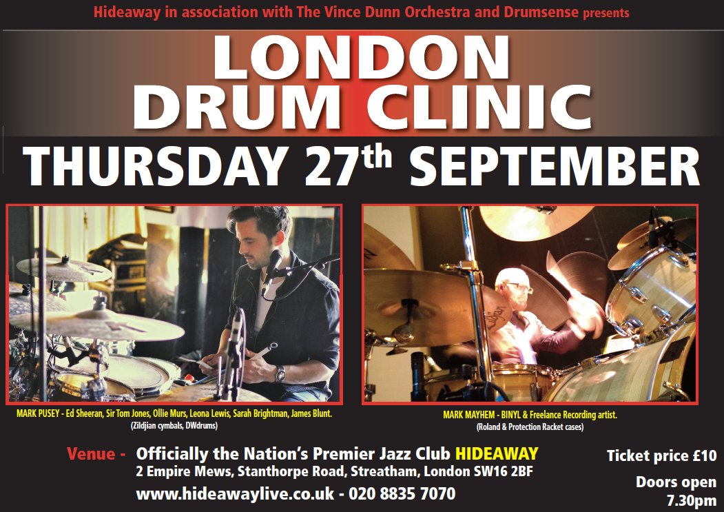 LDNdrumclinic's tweet photo. Lovers of great groove come and support these wonderful players! X https://t.co/w2ZUqmJ6wr