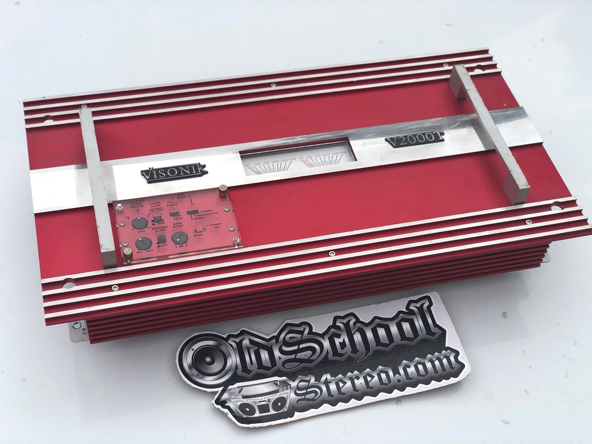 oldschoolstereo's tweet photo. Here’s a unique looking amp from 2002, the Visonik V2000T. Known for being sold at Flea Markets, let’s take a closer look... https://t.co/90BsMZdDUh https://t.co/XYWPrW9JpT