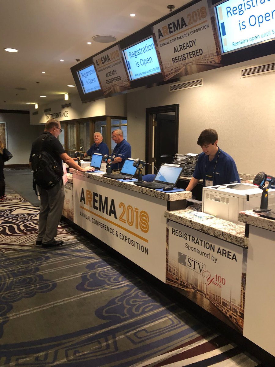 AREMArail's tweet photo. Registration is open until 5PM this evening! https://t.co/8iErDN6l45