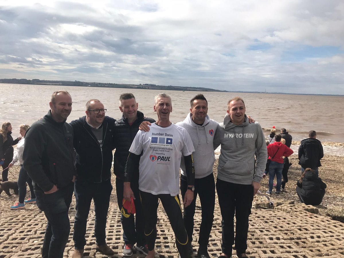 bniaspirehull's tweet photo. A huge well done to our very own Chris Wharram who completed the Humber Swim for our charity in the group Paul for brain recovery this morning. Working together! https://t.co/J1vOiNQWWy