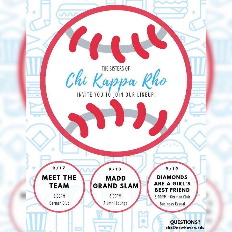 Alpha Sigma Alpha and Chi Kappa Rho are holding recruitment events this week! Check out their flyers and social media accounts to find out how you can #gogreek!