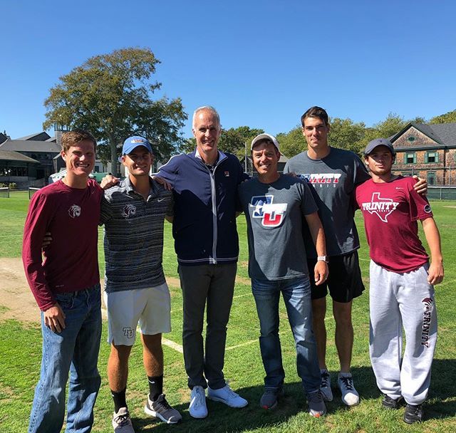 Thank you to @ToddMartinITHF and @tennishallofame and their staff for an amazing event and experience. Honored and humbled (in more ways than one!) to be here for the inaugural D3 event! #tutennis #tigerpride #itagrasscourt #grateful #grass