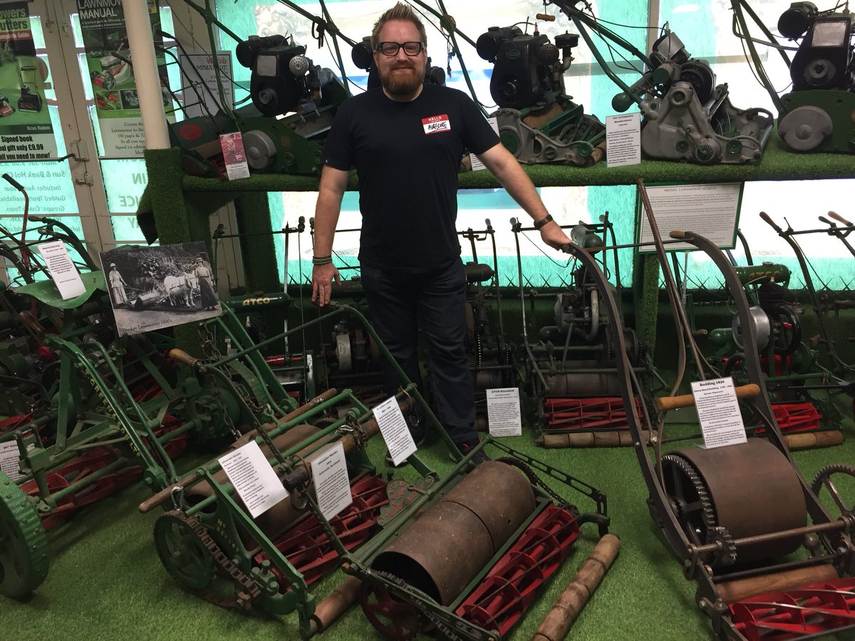 benjorama's tweet image. British Lawnmower Museum #lawnmower #grasscutter #lawn #grass #museum #quirky #offbeat #Southport #Lancashire #UK