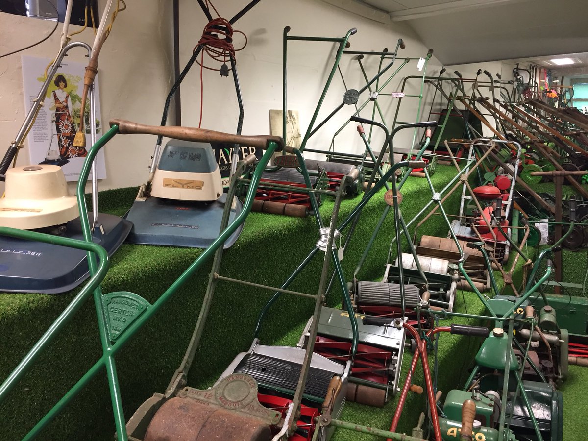 benjorama's tweet image. British Lawnmower Museum #lawnmower #grasscutter #lawn #grass #museum #quirky #offbeat #Southport #Lancashire #UK