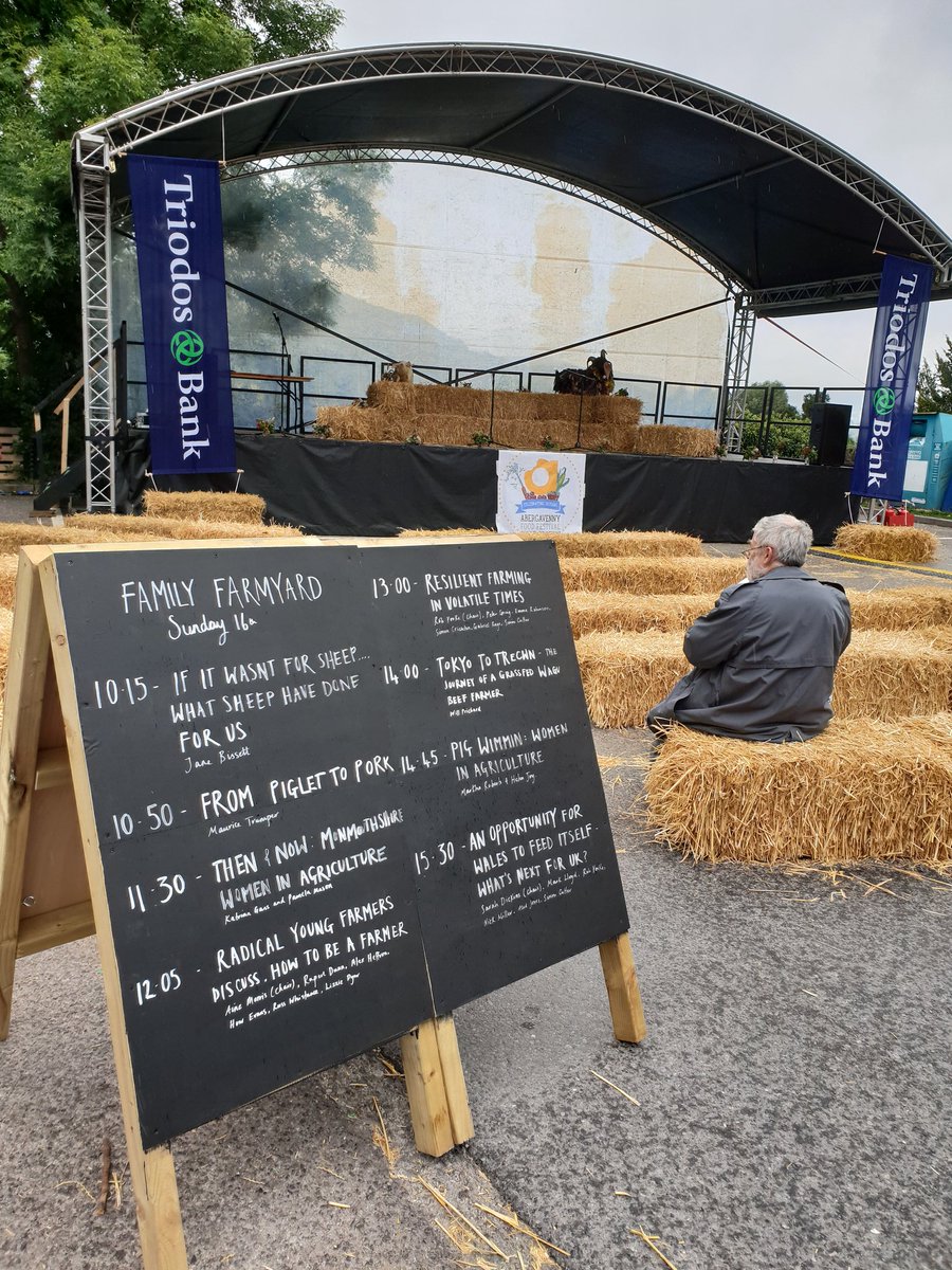 Escalwen's tweet photo. A delightful day @afoodfestival talking about @NaturalWagyu on stage and with @BBCRadioWales @RealLynnBowles https://t.co/JmKbdj8v0h