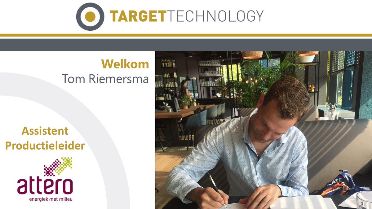 TargetInterim's tweet photo. Deze maand is onze medewerker Tom Riemersma begonnen bij Attero. We wensen Tom veel succes in zijn rol als Assistent Projectleider! 

Ben jij ook toe aan een vervolgstap in jouw Carrière in de industrie? Houd dan onze website en bedrijfspagina in de gaten of neem contact op! https://t.co/3vWEKYdqLp
