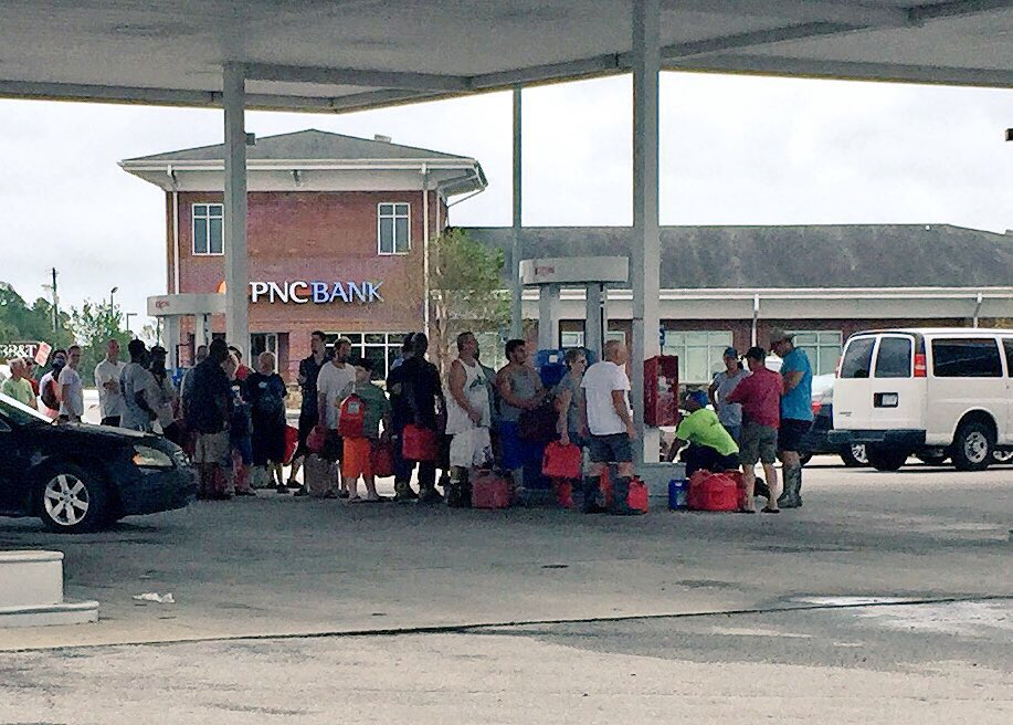 Gary McGrady on Twitter "Hours wait for gas. Jacksonville, NC. Some