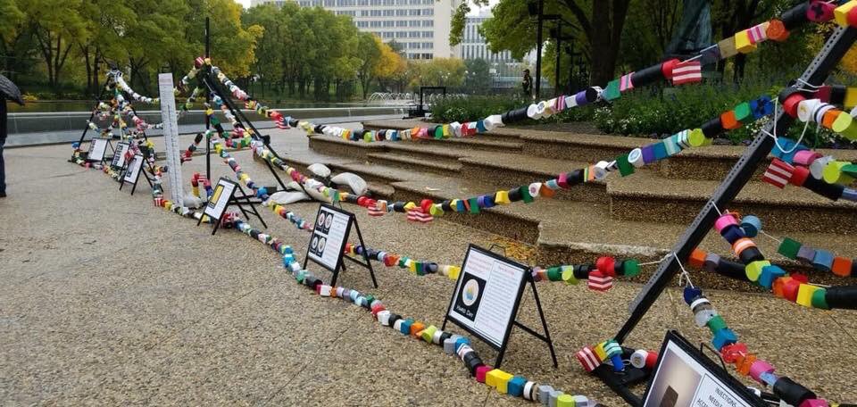 curefestcanada's tweet photo. Thank you to everyone who stood with us yesterday in #yeg &amp; today in #yyc to say that kids matter, they deserve better &amp; people need to know! Still just under an hour to come on down to St Patrick’s Island for today’s event! #ChildhoodCancerAwarenessMonth #BeadsofCourage https://t.co/4BpGhyhdTx