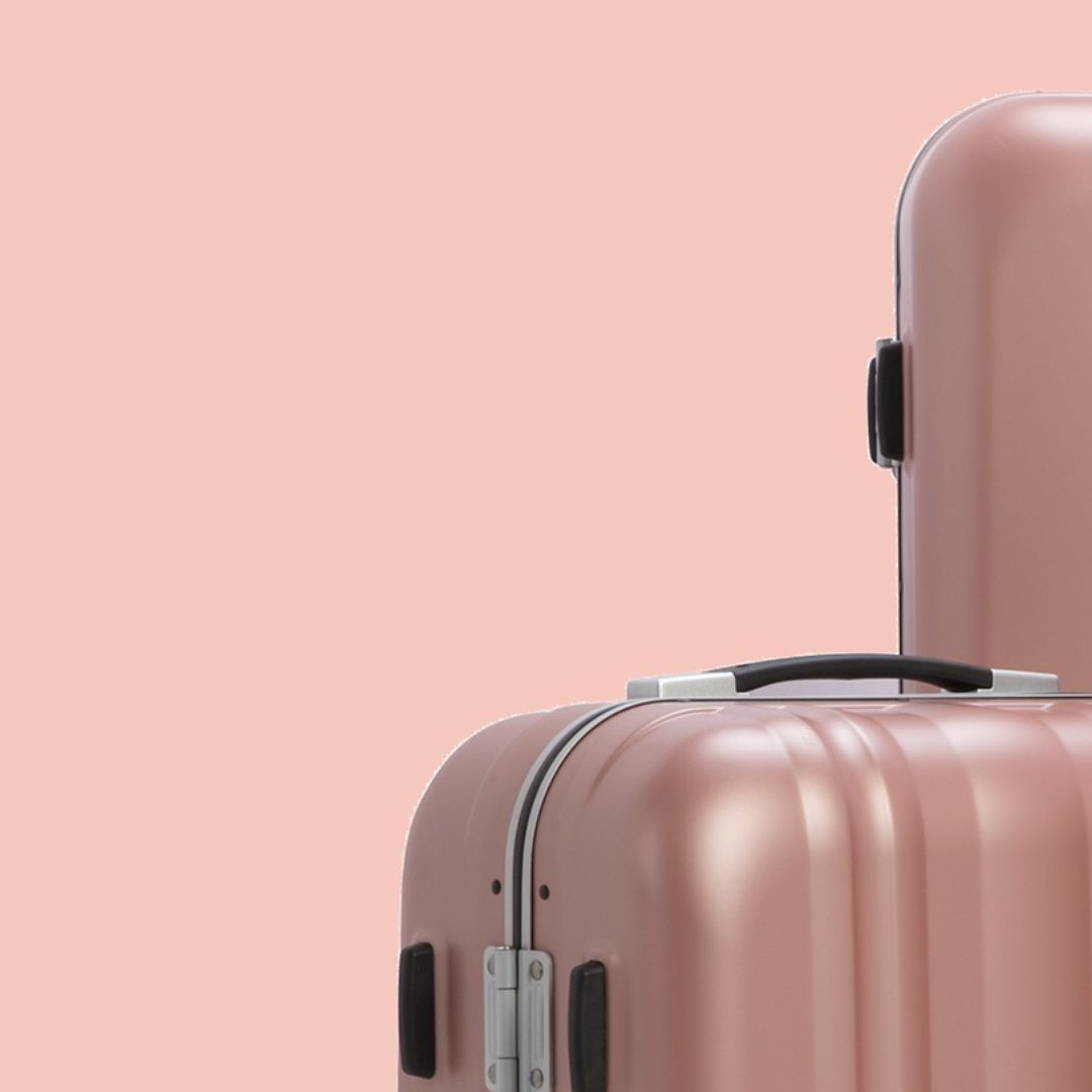 tripp blush suitcase