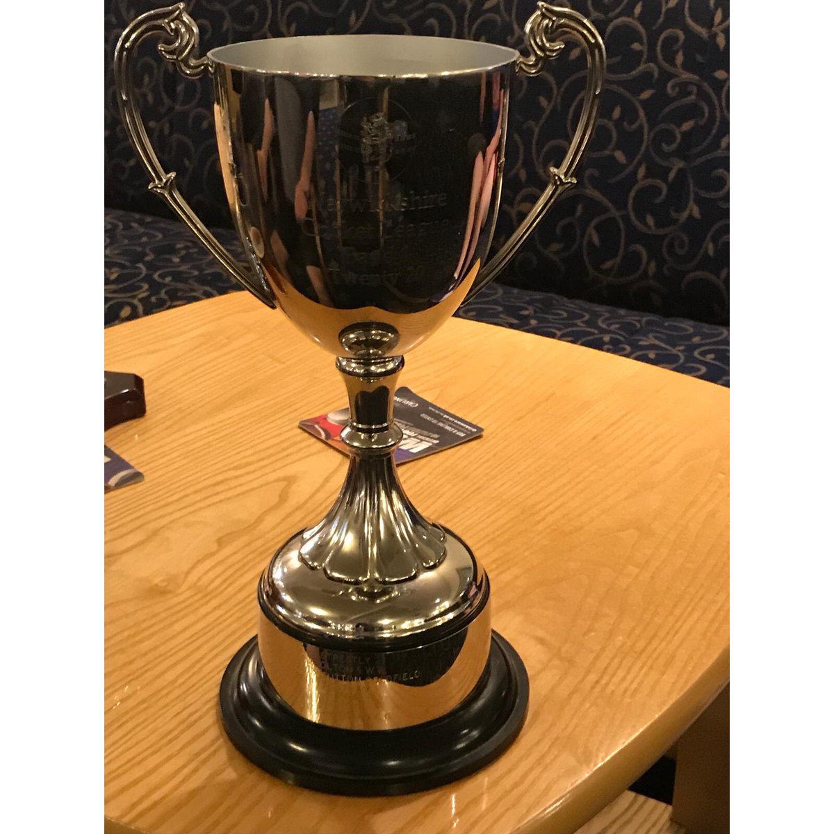 SolihullMuniCC's tweet photo. We’re Warwickshire League T20 Champions at the 3rd time of asking! Well done to all of Muni. It’s coming home! 🏆💙💛 https://t.co/YkbPXtq82I