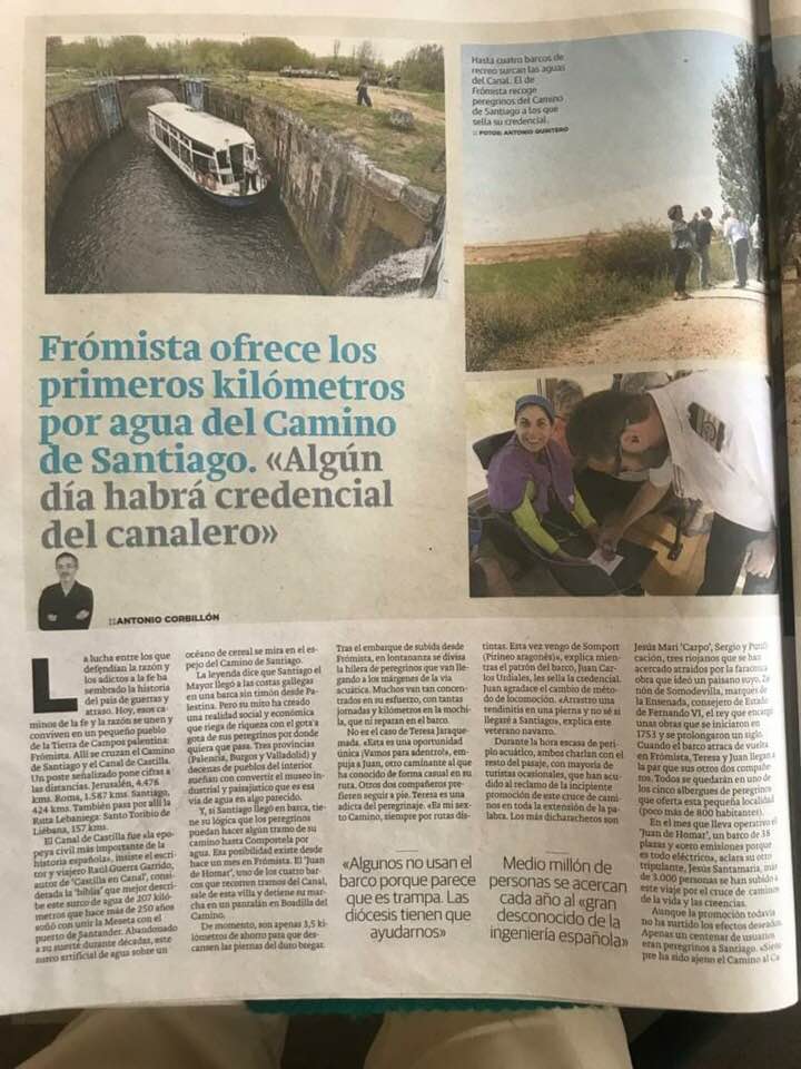 canaldecastilla's tweet photo. Muchas gracias por el reportaje del Canal de Castilla que hoy salió publicado en diferentes diarios regionales. Se adjunta también la credencial del Canalero https://t.co/OgOJUhQv7D