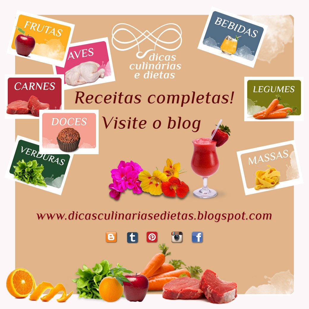 culinaria's tweet photo. DICAS CULINÁRIAS E DIETAS 🍴🥧☕️🍷🍮🍕🥘
BLOG: https://t.co/UgNMlHKfIc 
FACEBOOK: https://t.co/ECY9cr2jET …
TWITTER : https://t.co/FNKvp0ldRJ 
INSTAGRAM:https://t.co/eXwdeMhBbh https://t.co/wKZHvAXBuP