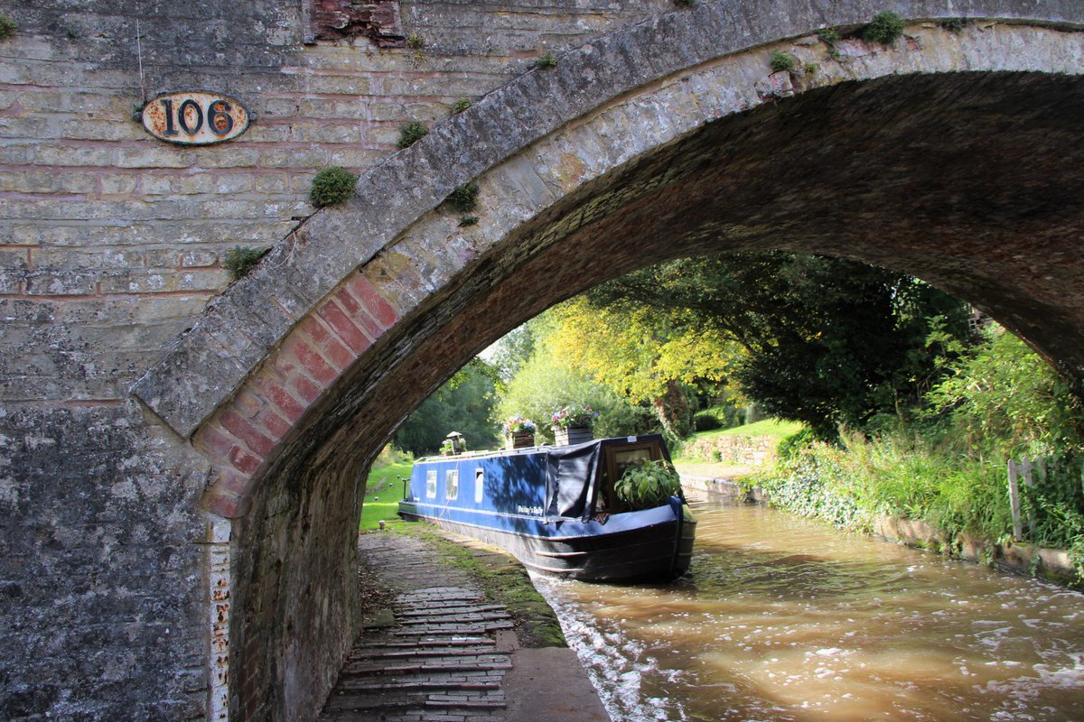 FridaysFolly's tweet photo. We’ve made the most of the last rays of summer cruising back
to the Montgomery Canal as the new Mr &amp; Mrs! It’s been a fabulous summer
cruising the Shropshire Union Canal. #lifesbetterbywater #BoatsThatTweet https://t.co/UThr3Y6kLA