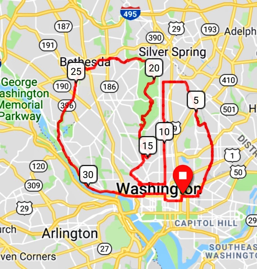 Chris_Roell's tweet photo. Up & down, up & down we did ride some 35 miles in #bikedc on today's @bicyclespace #CityExplorers ride. Just felt like a #OneLessCar kinda ride! #bspacerides #dcloop #bikemd #exploredc #washingtondc #pacecaps https://t.co/kF0ouIhzZb